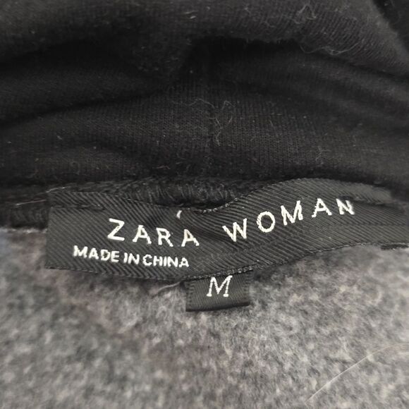 ZARA WOMAN DOUBLE LAYERED HOOD HOODIE - Picture 7 of 7